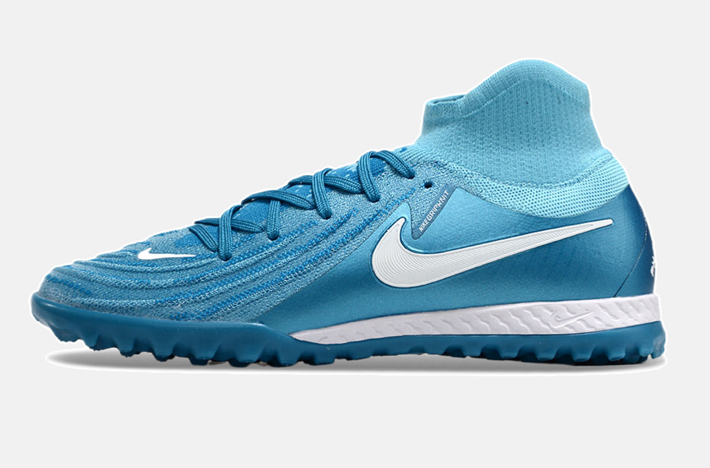 Chuteira Nike Phantom Luna TF - Azul e Branca - imagem 4