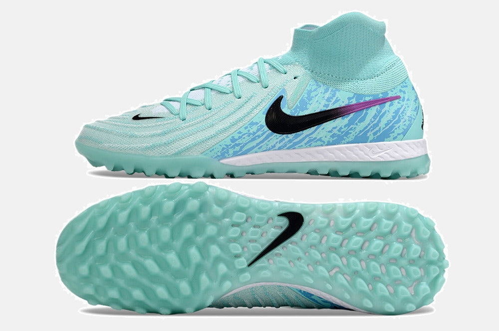 Chuteira Nike Phantom Luna TF - Azul - vista traseira