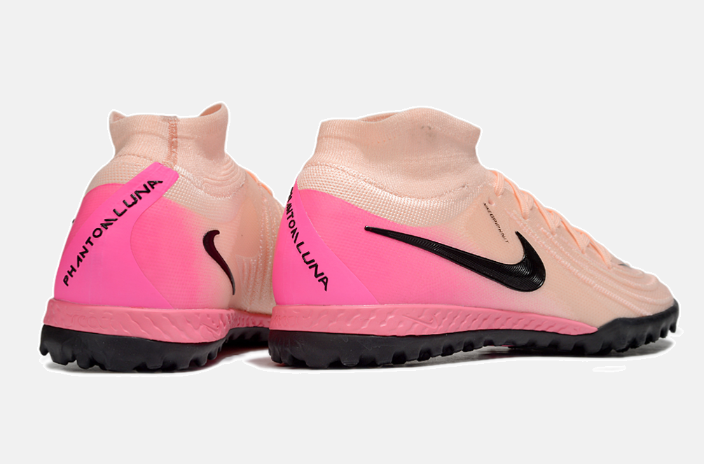 Chuteira Nike Phantom Luna TF - Rosa e Preta - imagem 7