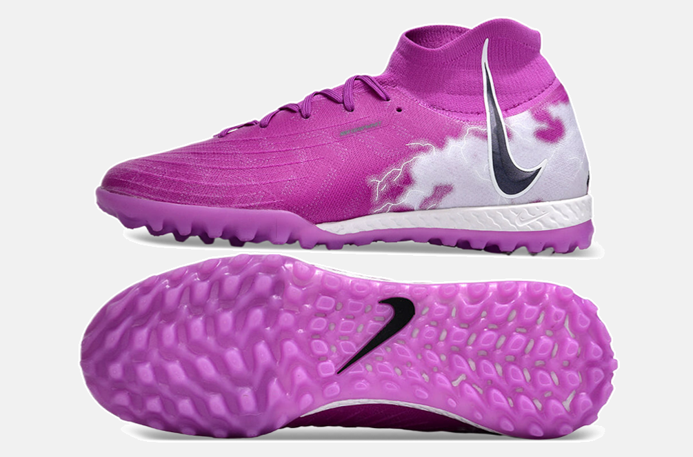 Chuteira Nike Phantom Luna TF - Roxo - vista traseira