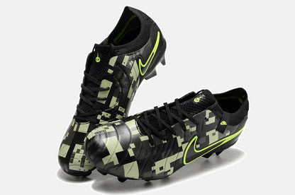 Chuteira Nike Tiempo Legend 10 FG - Preto e Verde - vista traseira