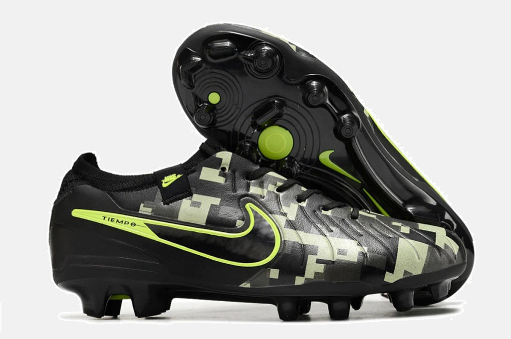 Chuteira Nike Tiempo Legend 10 FG - Preto e Verde - imagem 7