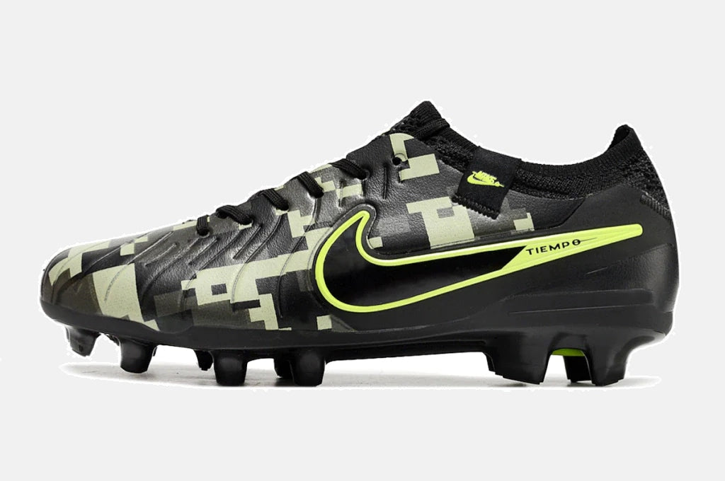 Chuteira Nike Tiempo Legend 10 FG - Preto e Verde - detalhe