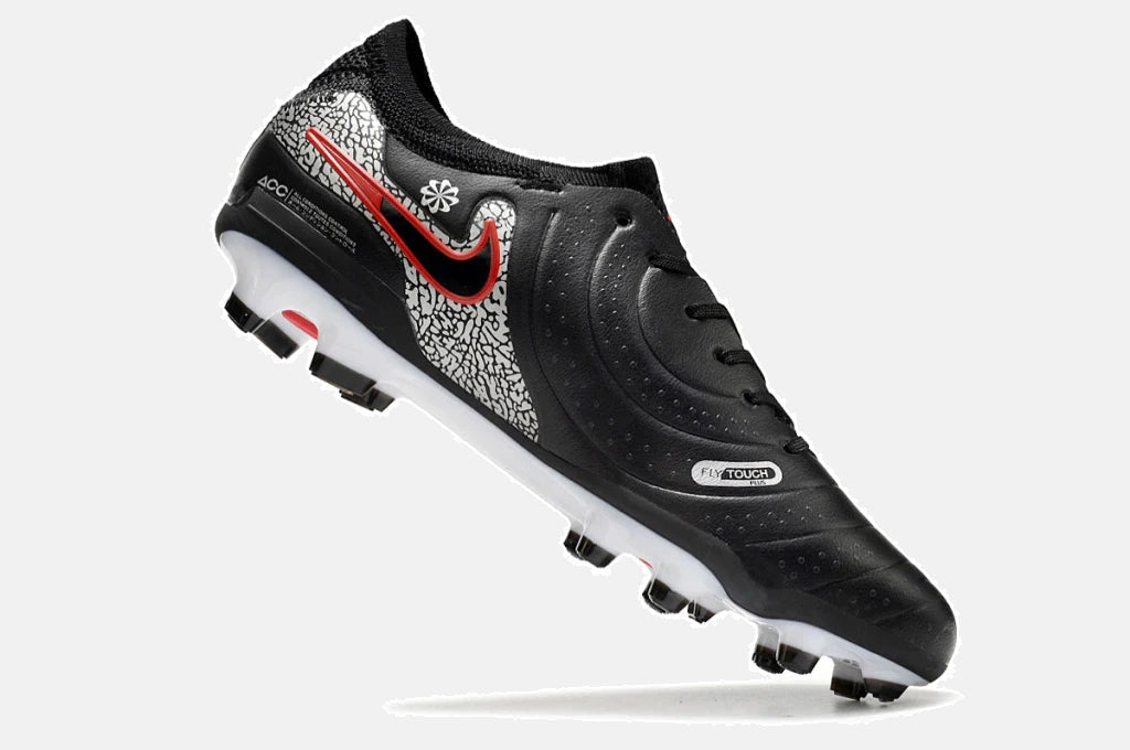 Chuteira Nike Tiempo Legend 10 FG - Preto e Vermelho - imagem 5
