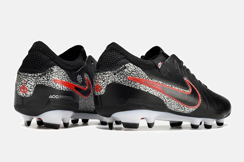 Chuteira Nike Tiempo Legend 10 FG - Preto e Vermelho - imagem 7