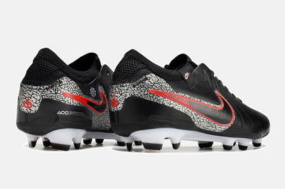 Chuteira Nike Tiempo Legend 10 FG - Preto e Vermelho - imagem 7