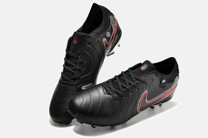 Chuteira Nike Tiempo Legend 10 FG - Preto e Vermelho - detalhe