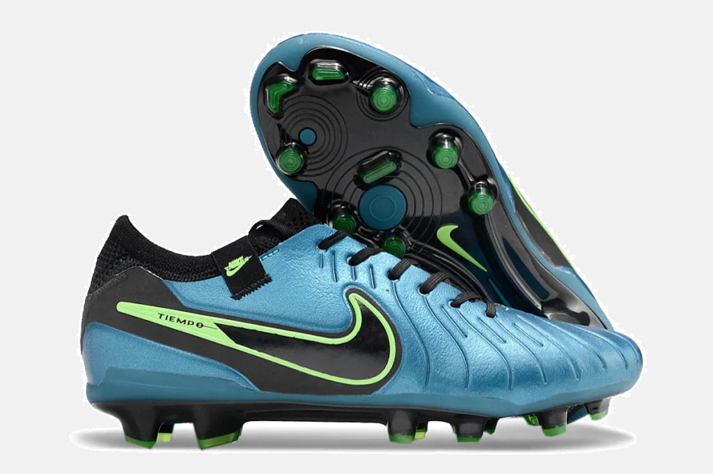 Chuteira Nike Tiempo Legend 10 FG - Azul e Preto - imagem 7