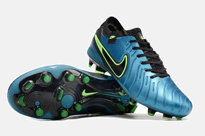 Chuteira Nike Tiempo Legend 10 FG - Azul e Preto - detalhe