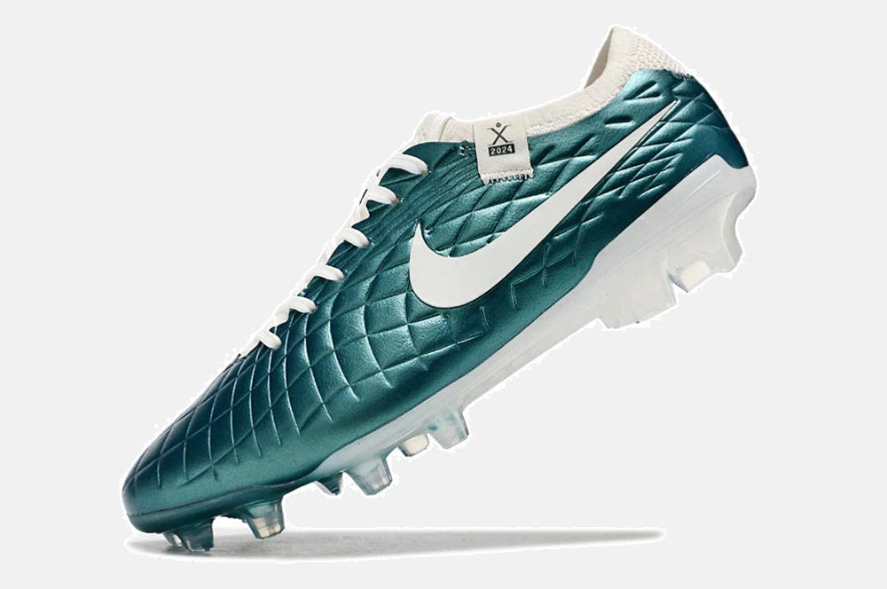 Chuteira Nike Tiempo Legend 10 FG - Azul - Edição Especial Esmeralda - imagem 5