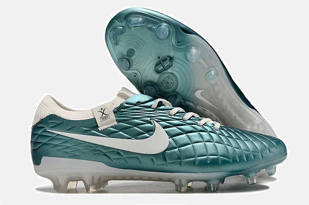 Chuteira Nike Tiempo Legend 10 FG - Azul - Edição Especial Esmeralda - imagem 8