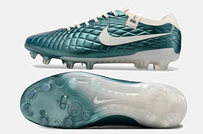 Chuteira Nike Tiempo Legend 10 FG - Azul - Edição Especial Esmeralda - detalhe