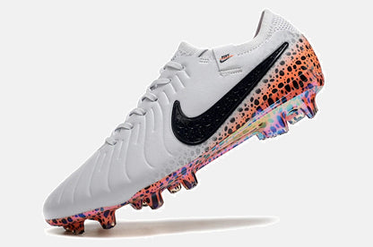 Chuteira Nike Tiempo Legend 10 FG - Laranja e Branco - Pack  Eletric - imagem 5