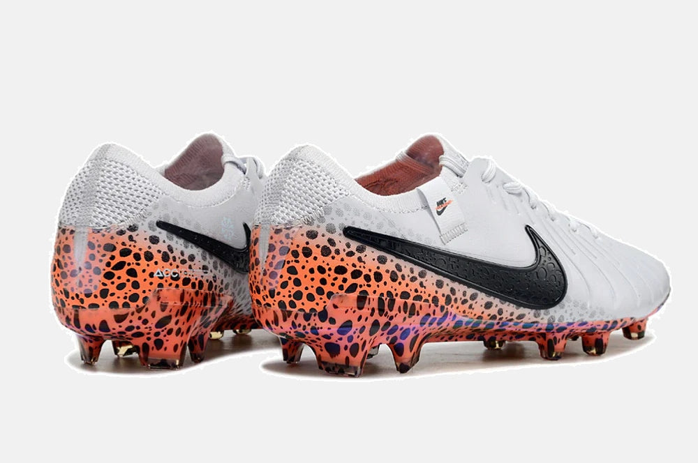 Chuteira Nike Tiempo Legend 10 FG - Laranja e Branco - Pack  Eletric - imagem 6