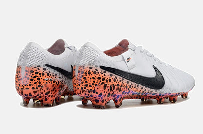 Chuteira Nike Tiempo Legend 10 FG - Laranja e Branco - Pack  Eletric - imagem 6