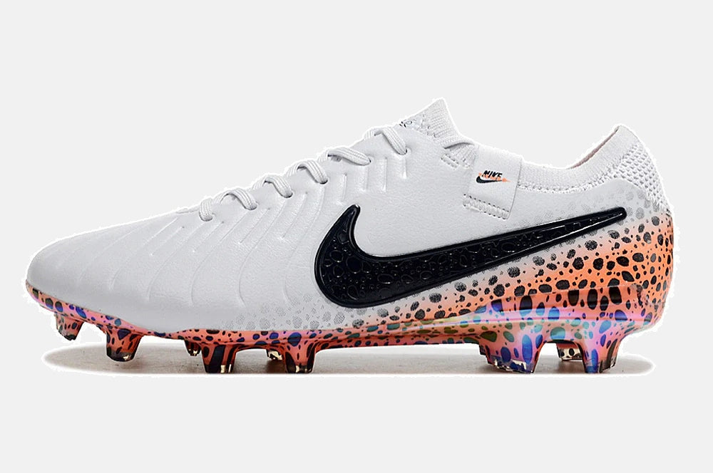 Chuteira Nike Tiempo Legend 10 FG - Laranja e Branco - Pack  Eletric - detalhe
