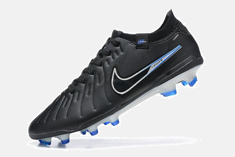 Chuteira Nike Tiempo Legend 10 FG - Preta e Azul - Shadow Pack - imagem 8