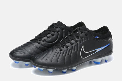 Chuteira Nike Tiempo Legend 10 FG - Preta e Azul - Shadow Pack - imagem 6