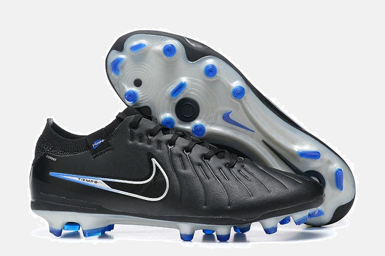Chuteira Nike Tiempo Legend 10 FG - Preta e Azul - Shadow Pack - imagem 11