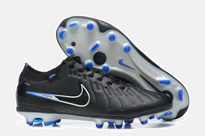 Chuteira Nike Tiempo Legend 10 FG - Preta e Azul - Shadow Pack - imagem 11
