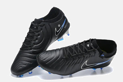 Chuteira Nike Tiempo Legend 10 FG - Preta e Azul - Shadow Pack - imagem 5