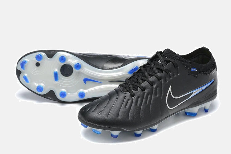 Chuteira Nike Tiempo Legend 10 FG - Preta e Azul - Shadow Pack - imagem 4