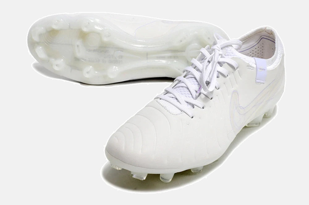 Chuteira Nike Tiempo Legend 10 FG - Branca - Edição Especialo - detalhe