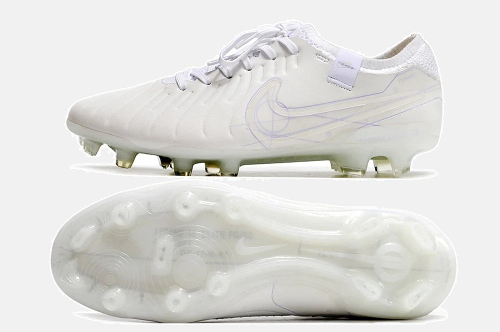 Chuteira Nike Tiempo Legend 10 FG - Branca - Edição Especialo - vista traseira