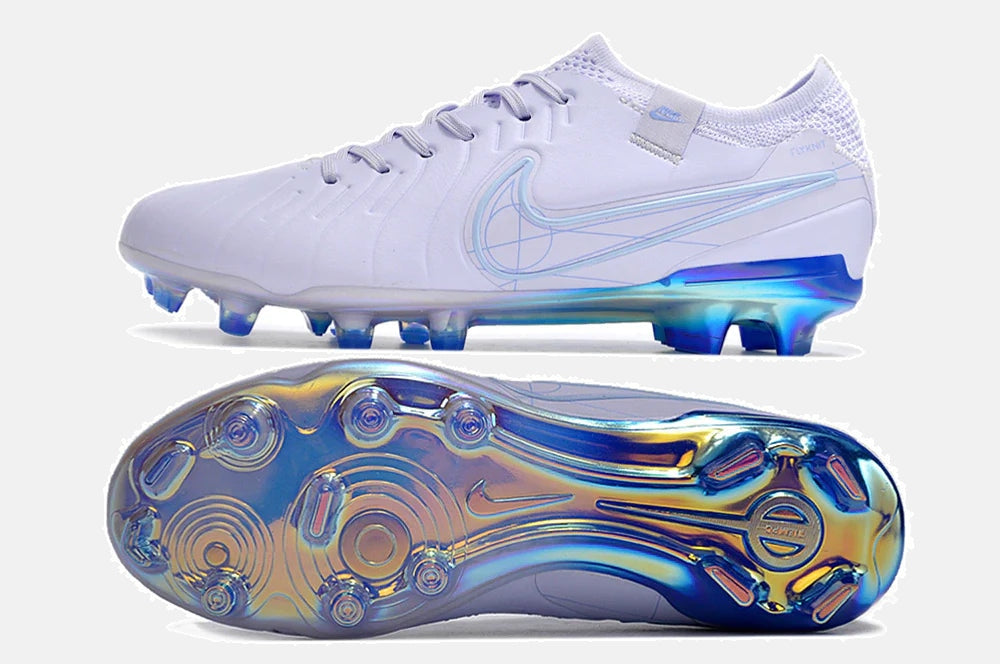 Chuteira Nike Tiempo Legend 10 FG - Branco Gelo - vista traseira