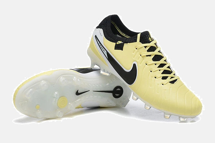 Chuteira Nike Tiempo Legend 10 FG - Amarelo - detalhe