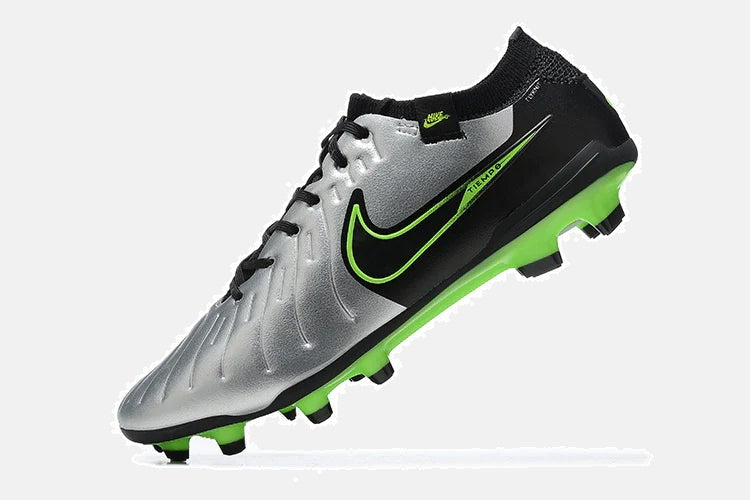 Chuteira Nike Tiempo Legend 10 FG - Verde e Prata - imagem 5