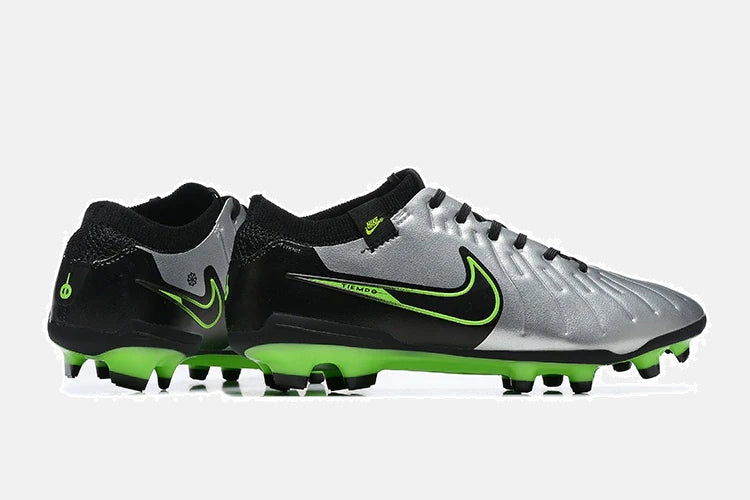 Chuteira Nike Tiempo Legend 10 FG - Verde e Prata - imagem 7