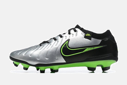Chuteira Nike Tiempo Legend 10 FG - Verde e Prata - imagem 4