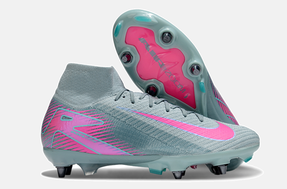 Chuteira Nike Zoom Mercurial SuperFly 10 Elite SG - Azul e Rosa - imagem 8