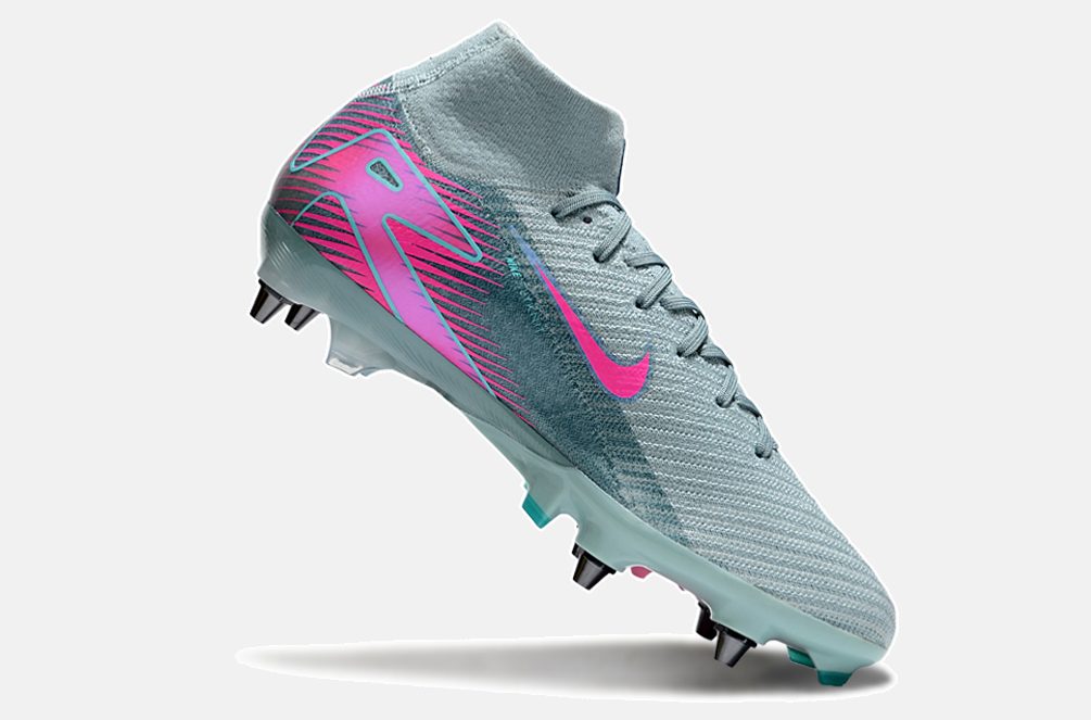 Chuteira Nike Zoom Mercurial SuperFly 10 Elite SG - Azul e Rosa - imagem 6