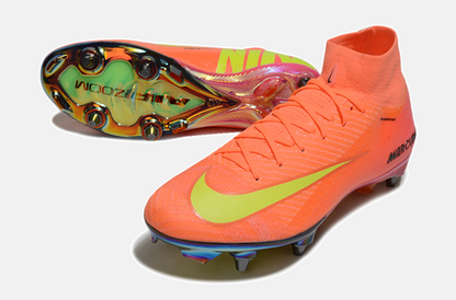 Chuteira Nike Zoom Mercurial SuperFly 10 Elite SG - Laranja - detalhe