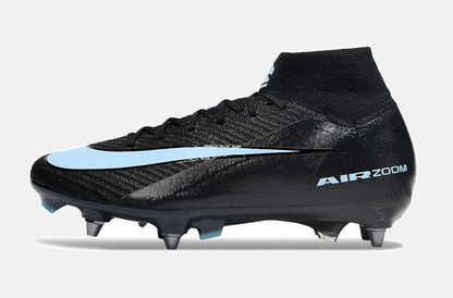 Chuteira Nike Zoom Mercurial SuperFly 10 Elite SG - Preta e Azul - Shadow Pack - imagem 4