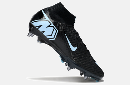 Chuteira Nike Zoom Mercurial SuperFly 10 Elite SG - Preta e Azul - Shadow Pack - imagem 6