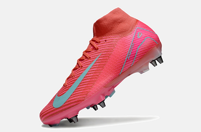 Chuteira Nike Zoom Mercurial SuperFly 10 Elite SG - Vermelha, Rosa e Azul - imagem 5