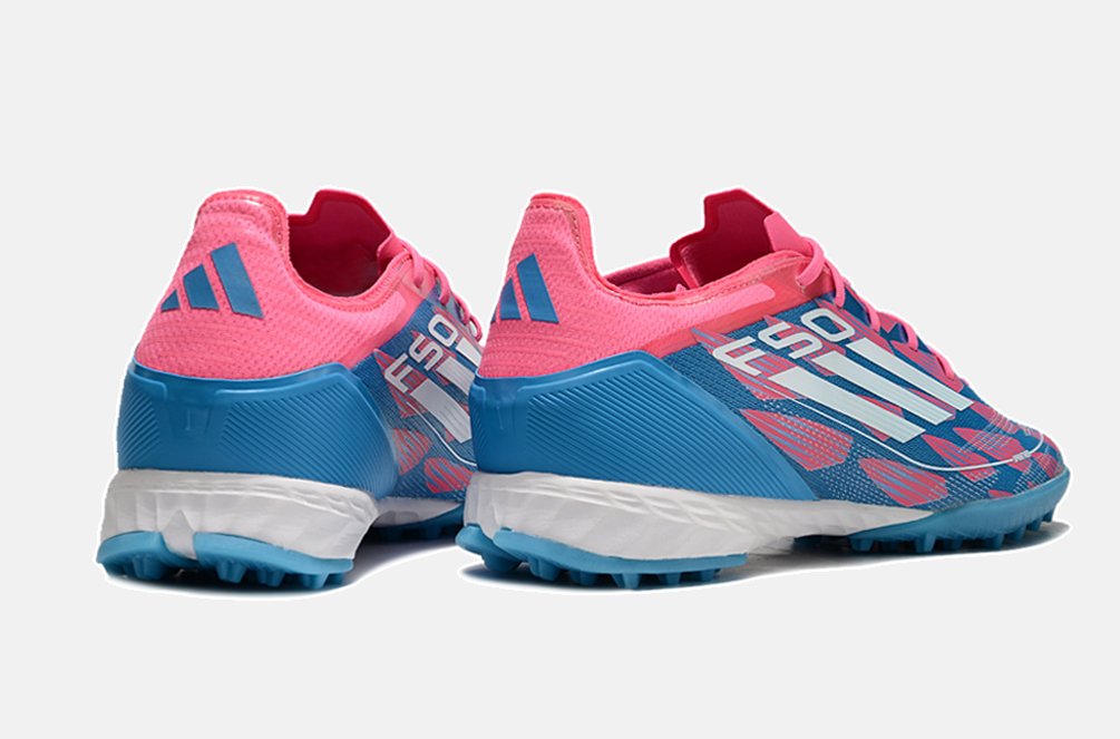 Chuteira Society Adidas F50.1 TF - Rosa e Azul - imagem 5