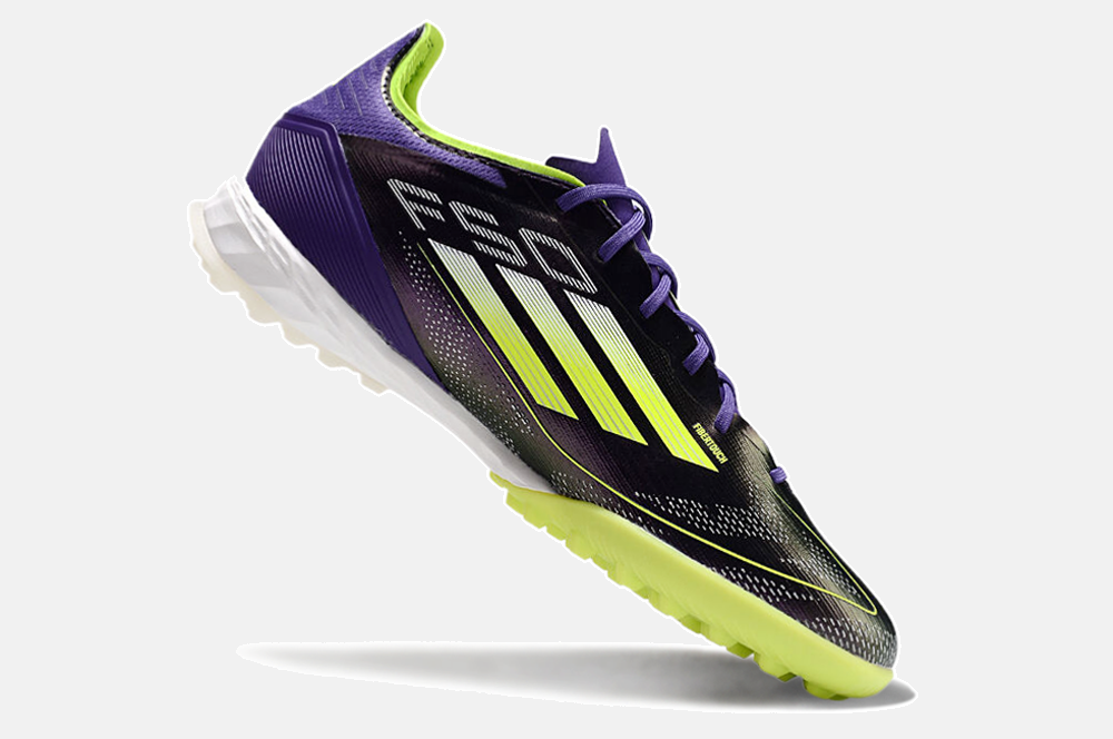 Chuteira Society Adidas F50.1 TF - Roxa e Laranja - detalhe