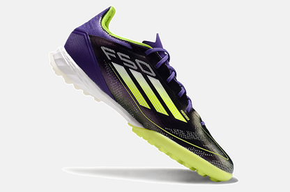 Chuteira Society Adidas F50.1 TF - Roxa e Laranja - detalhe