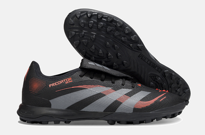 Chuteira Society Adidas Predator Elite Fold-Over Tongue TF - Preta, Cinza e Vermelha - imagem 8