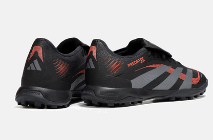 Chuteira Society Adidas Predator Elite Fold-Over Tongue TF - Preta, Cinza e Vermelha - imagem 7
