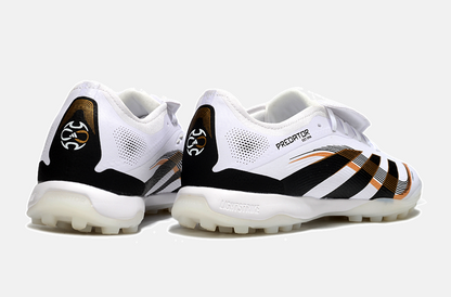 Chuteira Society Adidas Predator Elite Fold-Over Tongue TF - Branca, Preta e Dourada - imagem 7