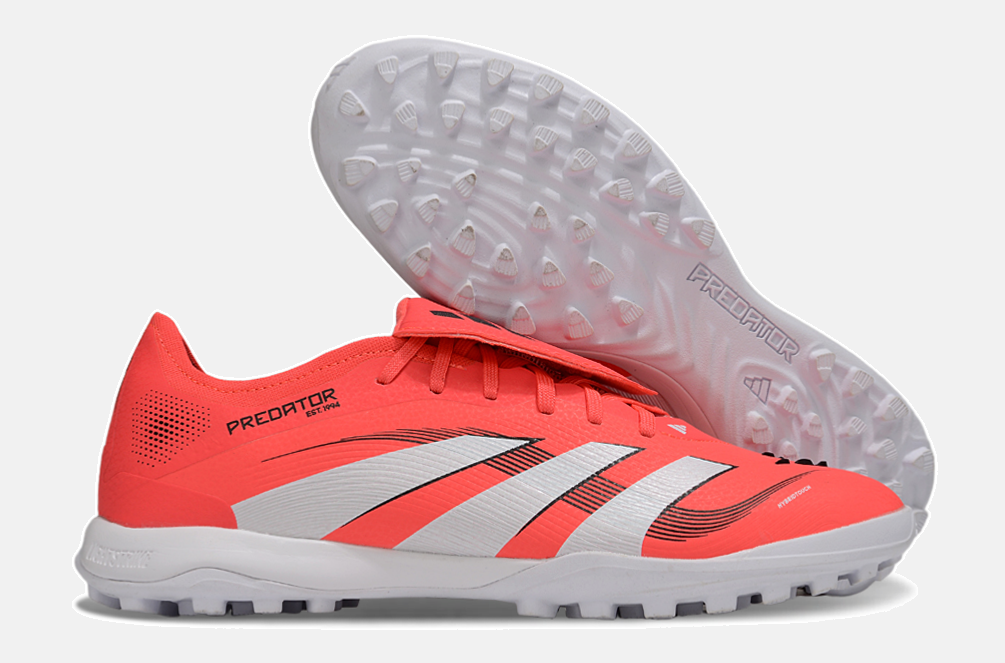 Chuteira Society Adidas Predator Elite Fold-Over Tongue TF - Laranja, Branca e Preta - imagem 8