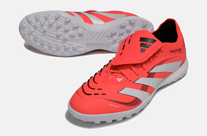 Chuteira Society Adidas Predator Elite Fold-Over Tongue TF - Laranja, Branca e Preta - detalhe