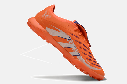 Chuteira Society Adidas Predator Elite Fold-Over Tongue TF - Laranja e Azul - imagem 6
