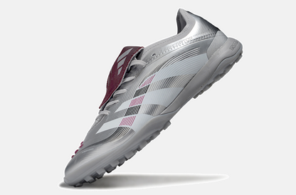 Chuteira Society Adidas Predator Elite Fold-Over Tongue TF - Prata, Branca e Vermelha - imagem 5