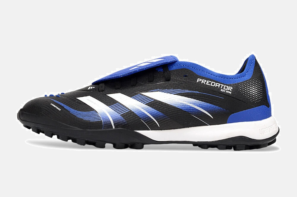 Chuteira Society Adidas Predator Elite Fold-Over Tongue TF - Preta, Azul e Branca - imagem 4
